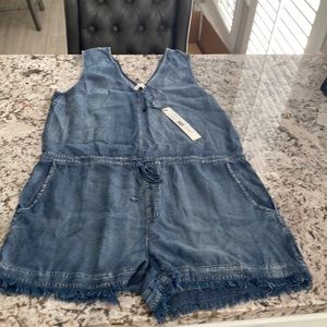 Denim romper size large